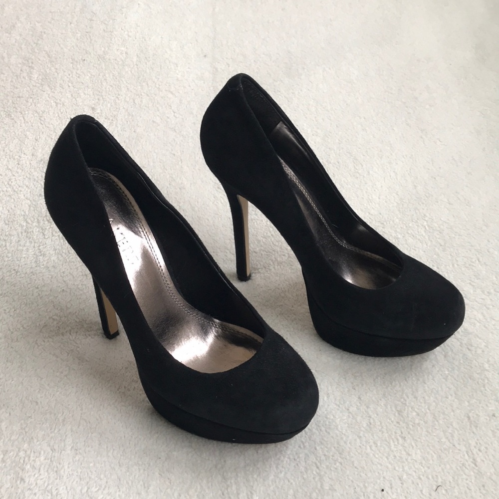 Barely worn black suede Bakers heals - 7